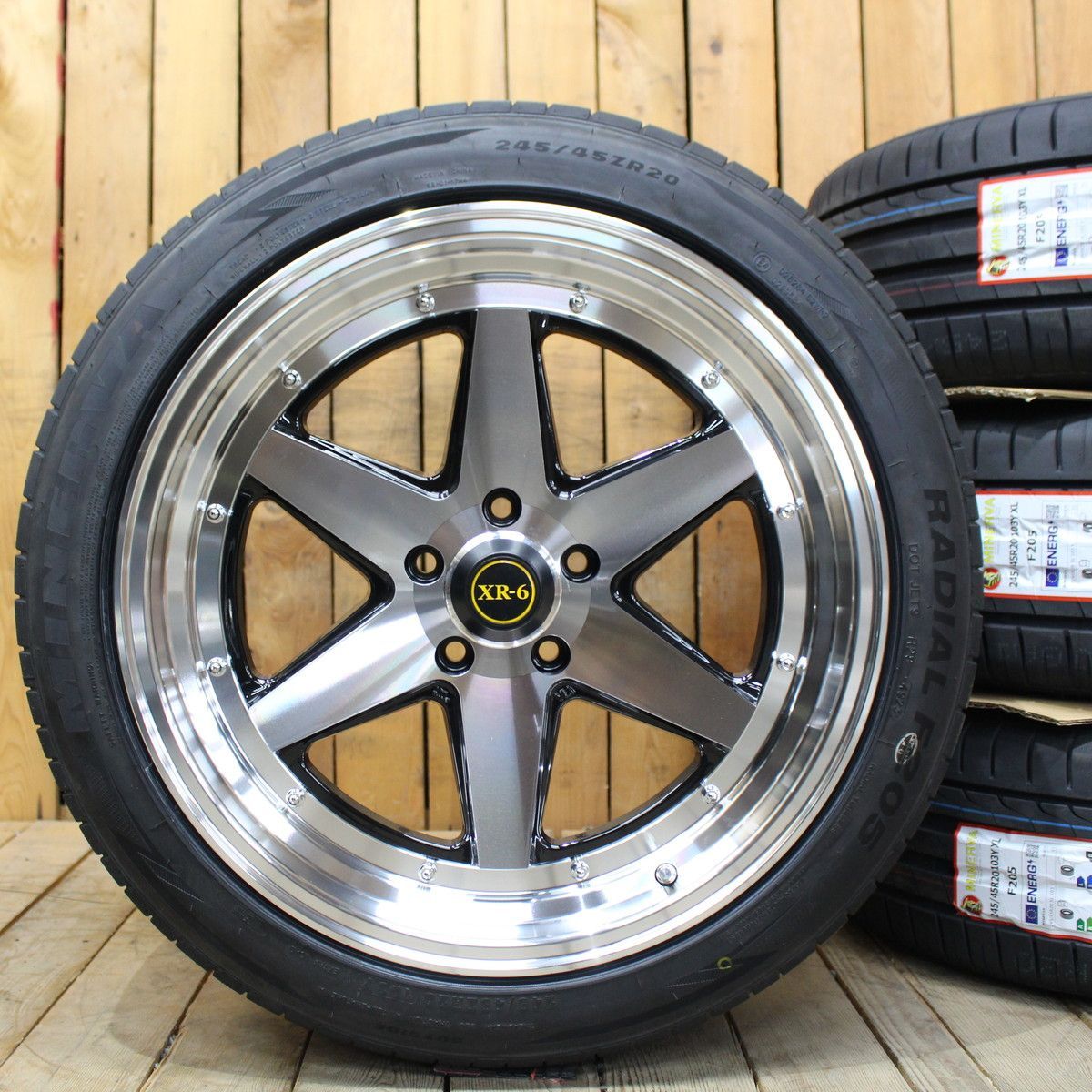 新型 40系 ヴェルファイア アルファード 新品 20インチ 9J+35 PCD120 ファブレス XR-6 245/45R20 タイヤ ホイール  4本SET