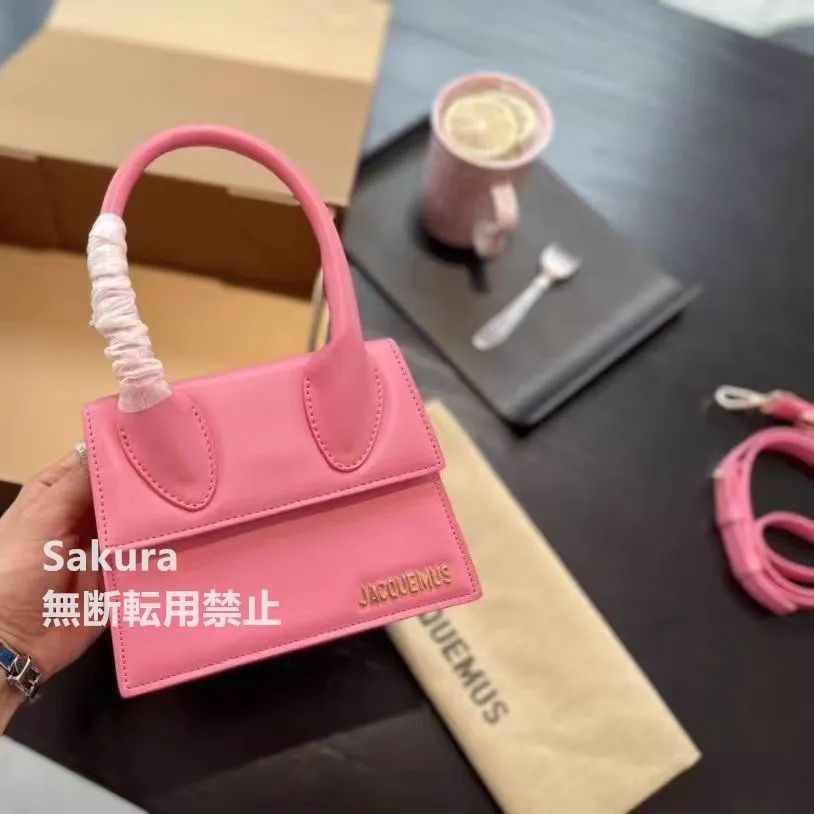 ♡美品♡ ジャックムス JACQUEMUS クロスバック トートバッグ ハンドバッグ ショルダーバッグ ピンク S