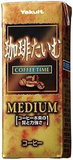 ヤクルト 珈琲たいむ ミディアム 200ml紙パック×24本入× 2ケース
