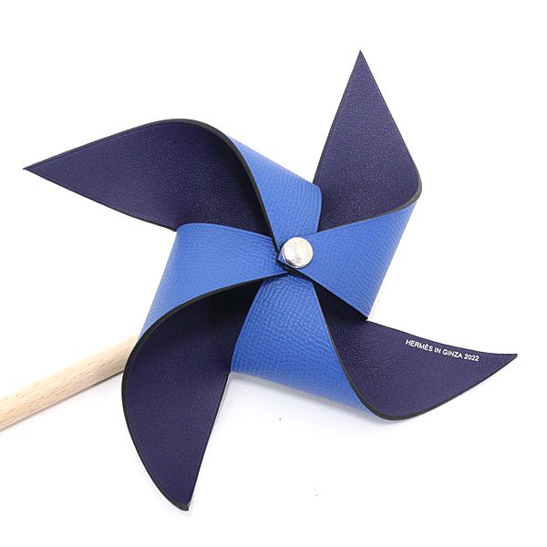 エルメス プティ アッシュ 風車 ヴォーエプソン/ウッド ブルー系