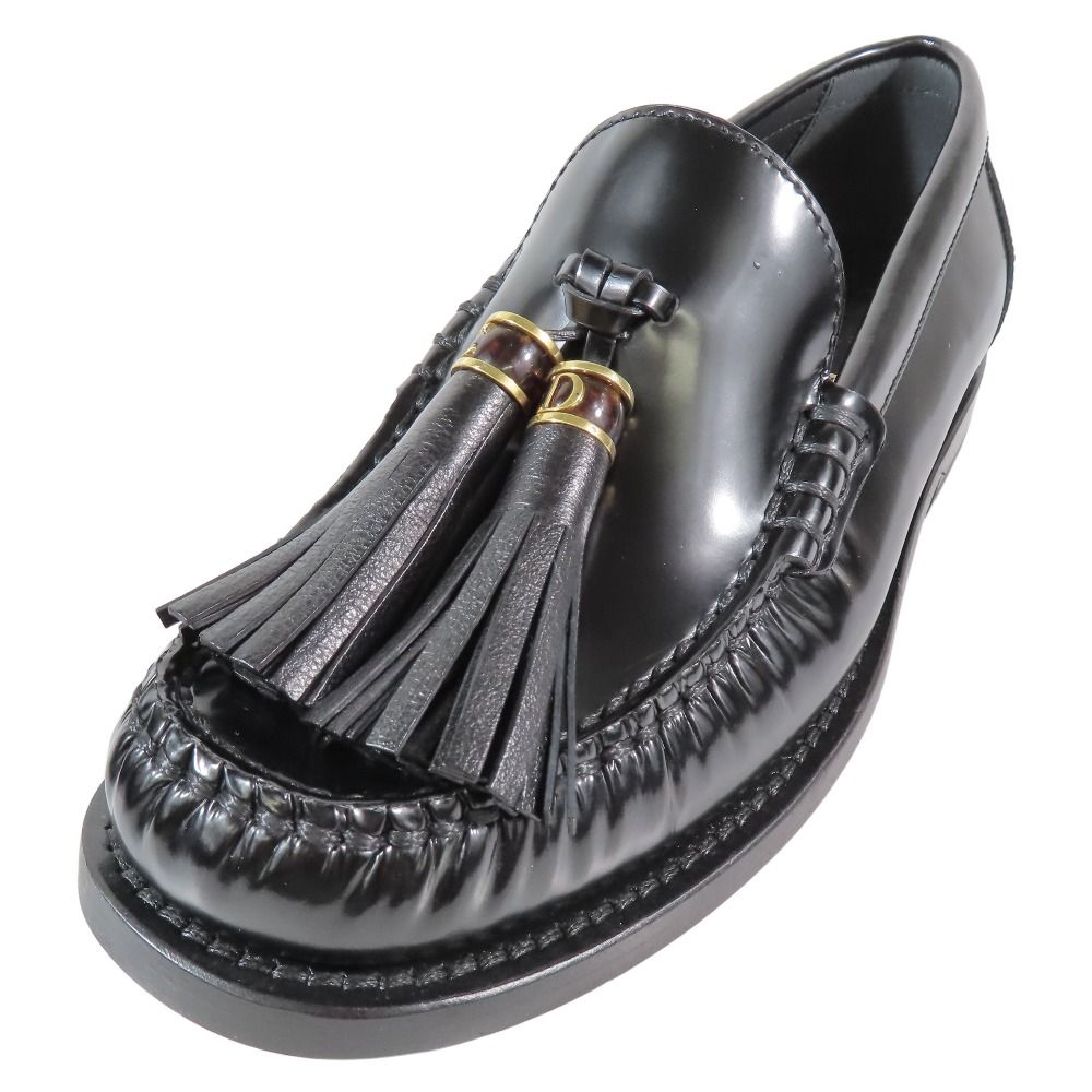Christian Diorクリスチャンディオール ローファー レザー ロゴ金具 Christian Dior - 未使用 Christian Dior クリスチャン