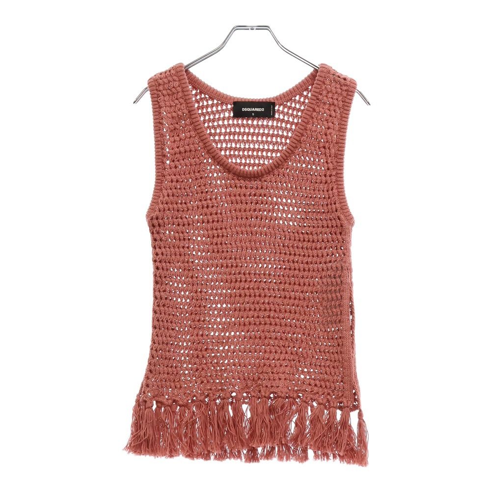 DSQUARED2 ディースクエアード 23SS Kint Vest S72HA1137 S18247 ニット ベスト レディース ピンク