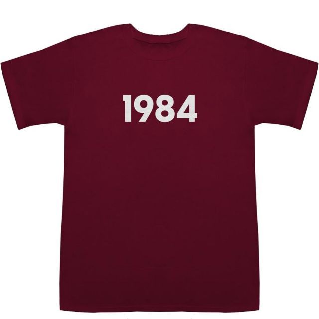 メルカリてぃーシャツ 1984 T-shirts【Tシャツ】【ティーシャツ】【数字】【年代