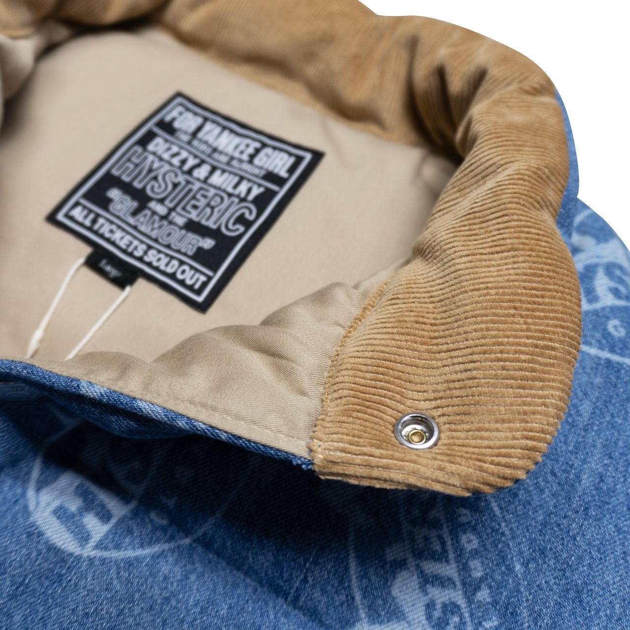 HYSTERIC GLAMOUR ヒステリックグラマー OVAL WOMAN柄 デニムベスト