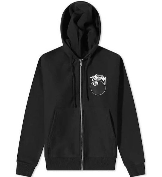 8 BALL ステューシー ジップフーディー STUSSY パーカー - メルカリ