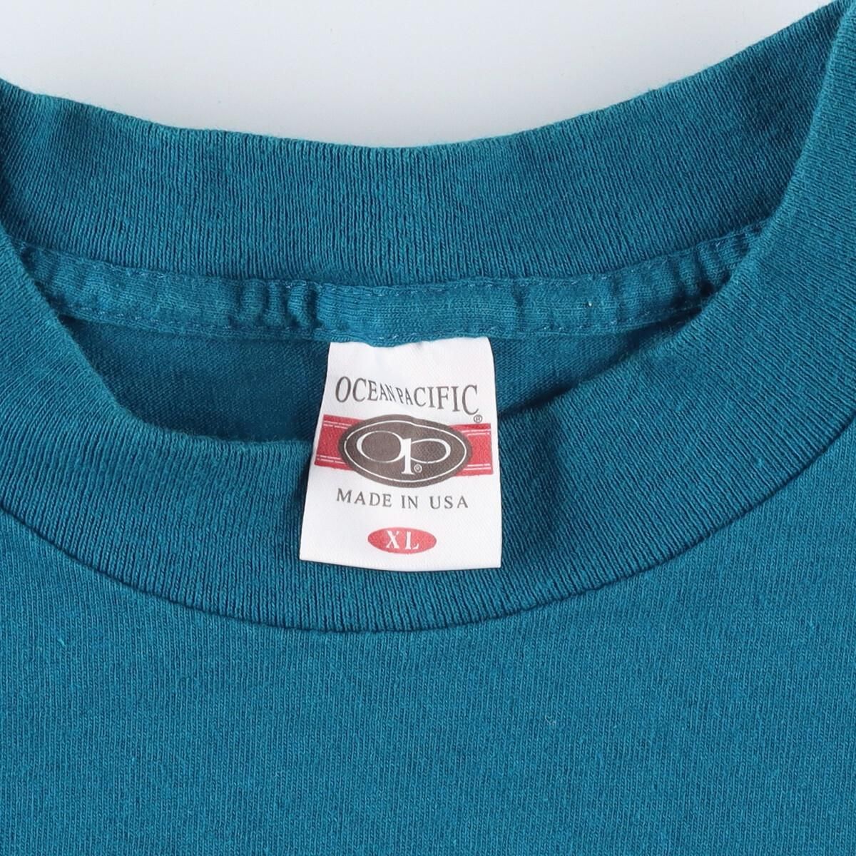 古着オーシャンパシフィックMADEINUSA 水色Tシャツ 古着オーシャンパシフィックMADEINUSA 水色Tシャツ