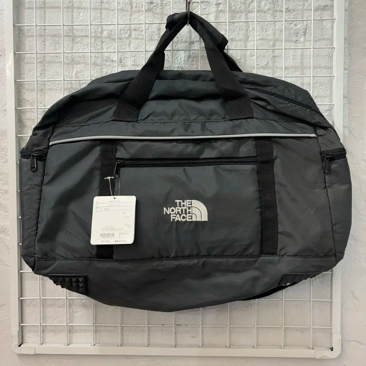 THE NORTH FACE ザ ノース フェイス グレー ボストン クロスバッグ OS