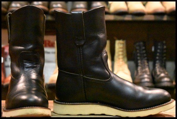 REDWING 黒ペコスブーツ 7E 8169 ソール福禄寿 張替え REDWING 黒ペコスブーツ 7E 8169 ソール福禄寿 張替え レッド