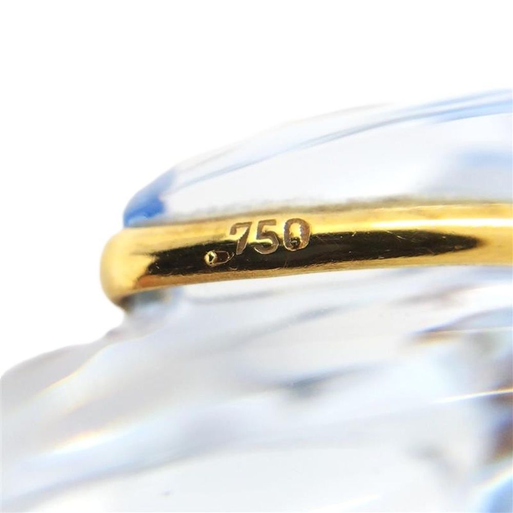 バカラ Baccarat コキアージュ クリアブルー リング 指輪 クリスタルg