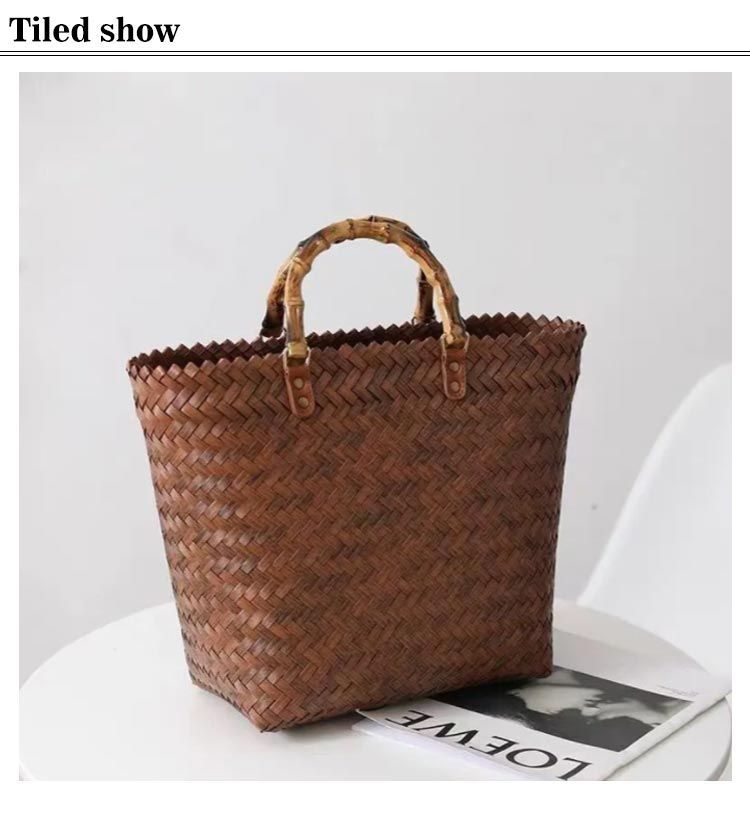 状態良好　Harrods　ハロッズ　ラタン　レザー　かごバッグ　ハンドバッグ Harrods ハロッズ かごバッグ ハンドバッグ ブラック レディース
