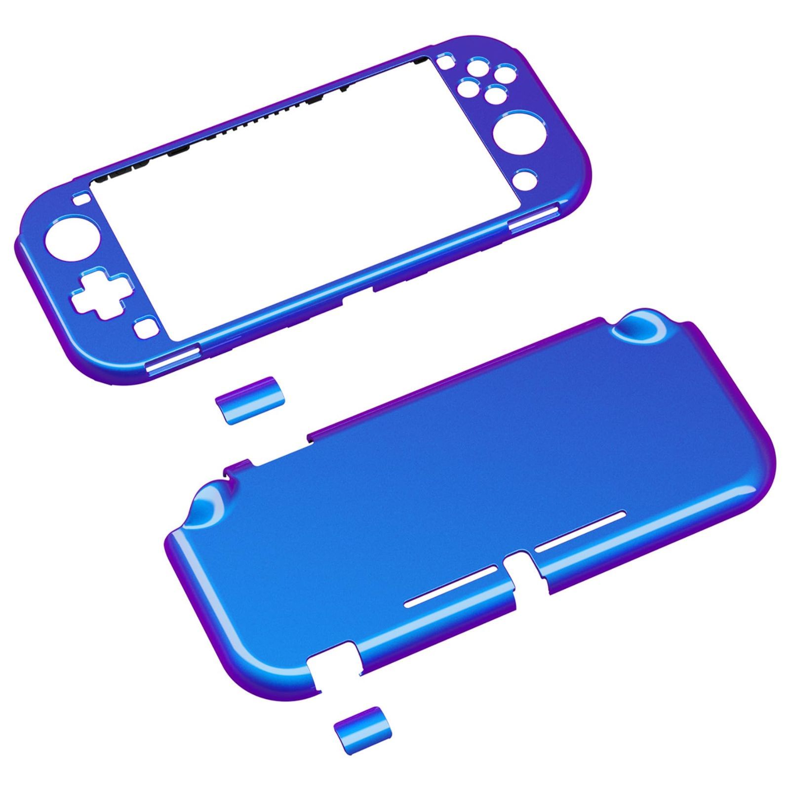 【特価商品】Liteに対応用保護カバー（ハード）―スクリーン保護フィルム*1付き【パープルブルーカメレオングロッシー】 Liteに対応用カスタムカバー、Switch Switch PlayVital eXtremeRate