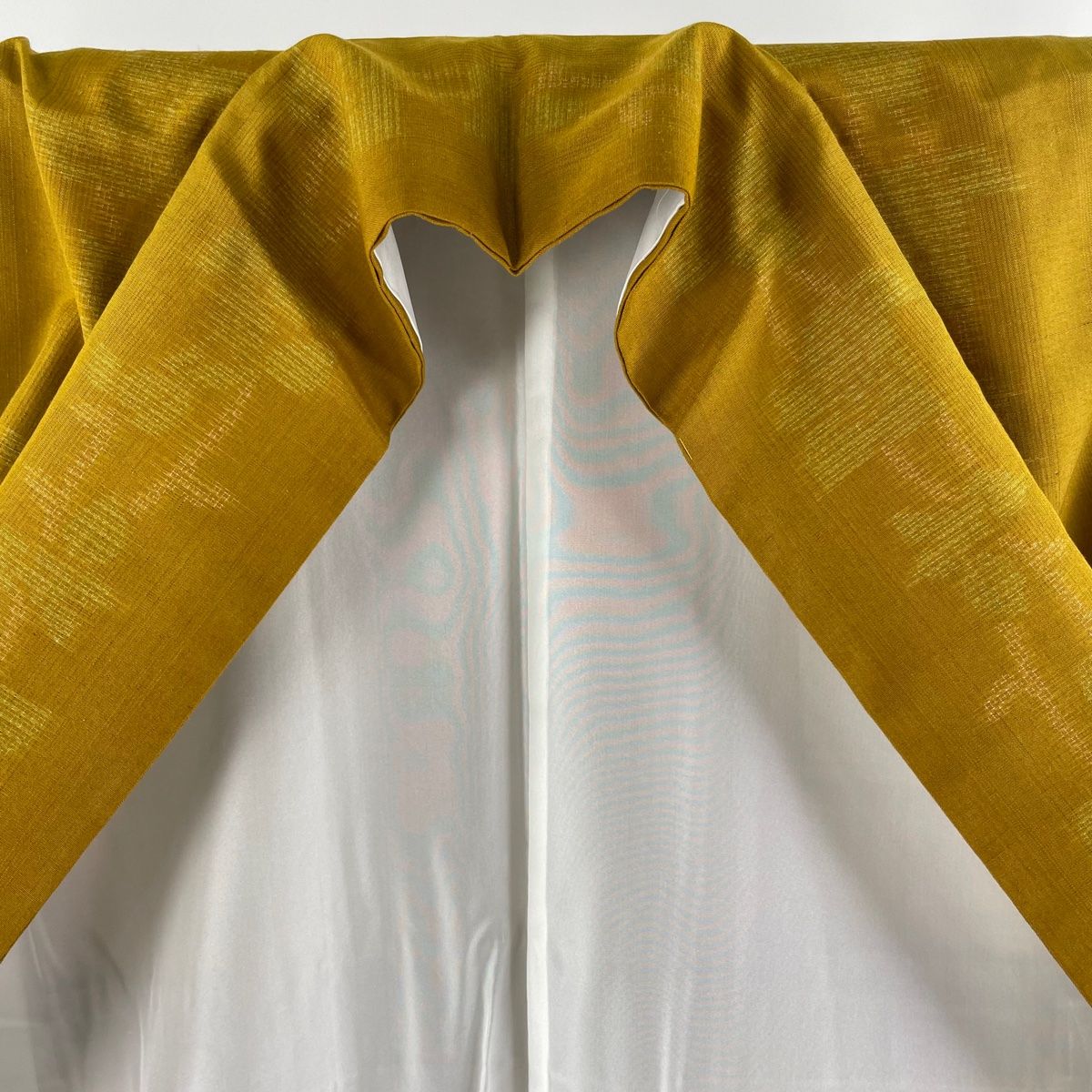 結城紬 身丈160.5cm 裄丈66cm M 袷 名古屋帯セット おく玉 証紙 草花  