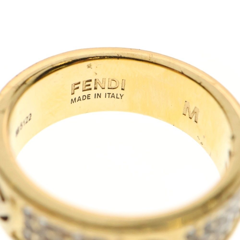 人気商品 FENDI (フェンディ) 指輪 ライトストーンリング エフイズ アクセサリー