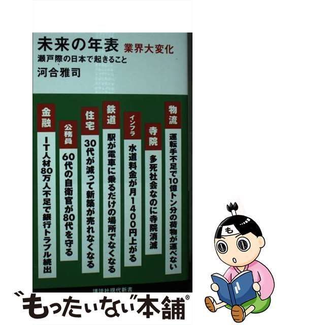 中古】 未来の年表 業界大変化 瀬戸際の日本で起きること （講談社現代