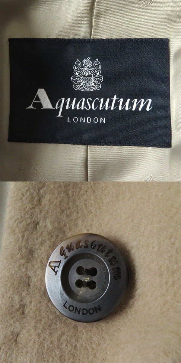 美品◎正規品 日本製 Aquascutum LONDON アクアスキュータム ロンドン 