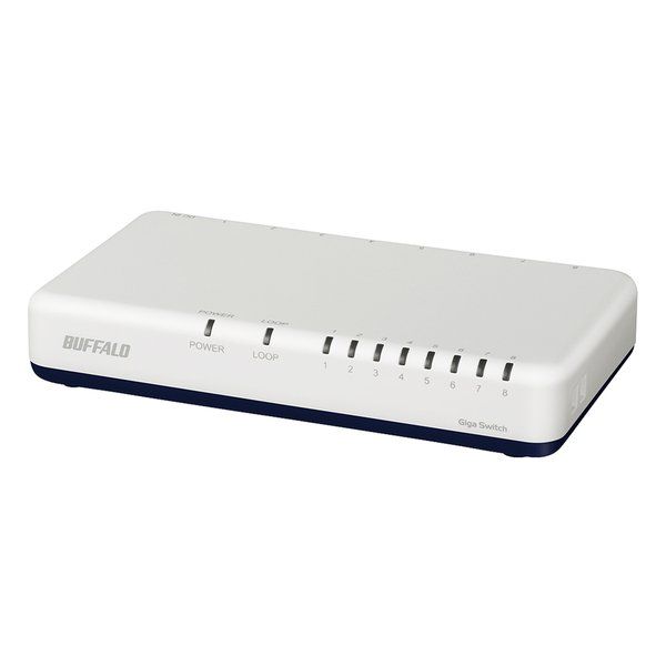 【新品･最短当日出荷】BUFFALO  バッファロー LSW6-GT-8ポート ギガスイッチングハブ LSW6-GT-8EP/WH (2473815)