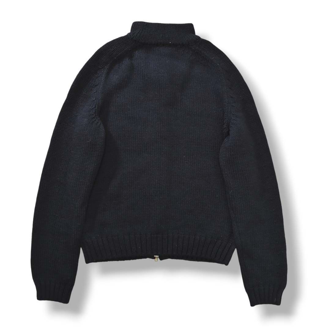 美品 ZANONE イタリア製 ウール カーディガン(44)
