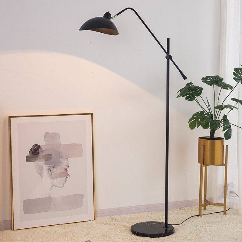 1950 ジェルデ ブラック フロアスタンド ランプ フロアライト 丸型