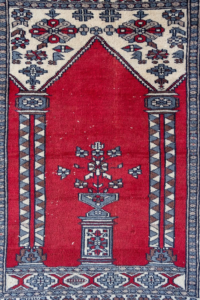 80 x 63cm 00s SMALL RUG from Pakistan パキスタン絨毯 トライバル ...