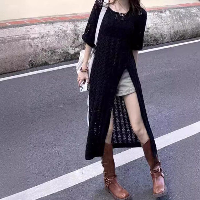 ワンピース ニット レディース マキシワンピース ロング丈