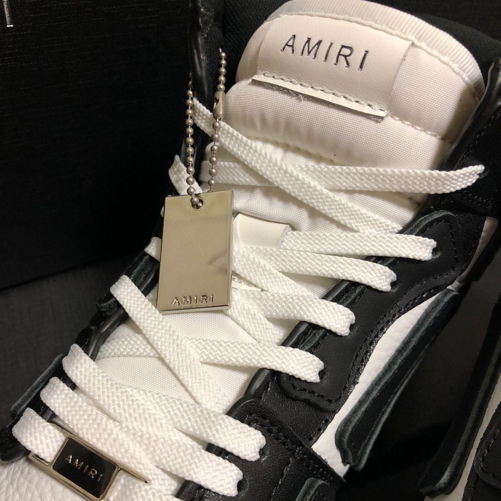 新品】AMIRI アミリ スケルトン ハイカット スニーカー メンズskel