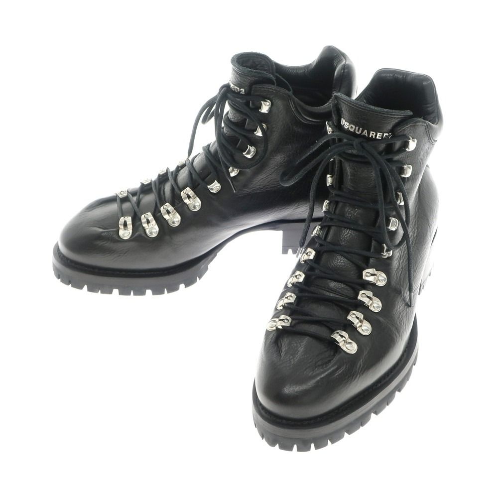 中古】ディースクエアード DSQUARED2 マウンテンブーツ ブラック 