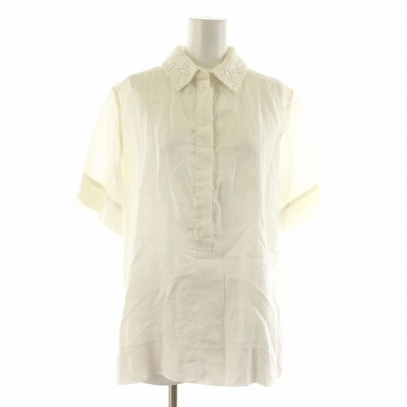 ルイヴィトン LOUIS VUITTON シャツ ブラウス 半袖 レース 34