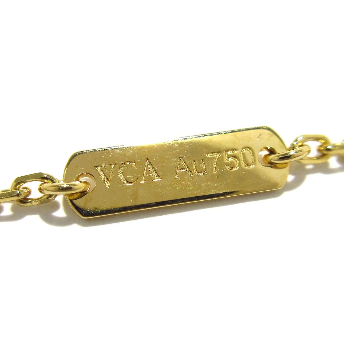  VanCleef Arpels ヴァンクリーフ アーペル ネックレス ヴィンテージアルハンブラ K 18 YG オニキス ネックレス アクセサリー