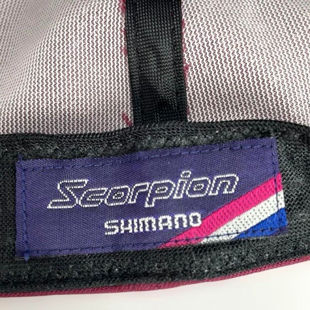 シマノ スコーピオン 帽子　SHIMANO Scopion あずき色ヴィンテージ シマノ スコーピオン 帽子 SHIMANO Scopion あずき色