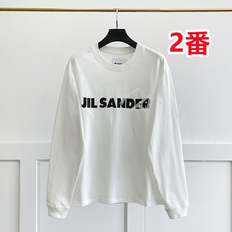 新品 未使用 JIL SANDER ジルサンダー Tシャツ男女兼用 長袖 メンズファッション レディース 白 黒 2色選択可能 - メルカリ