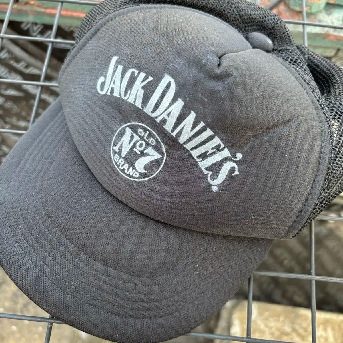 Jack Daniels ジャッキ ダニエル ヴィンテージ ブラック メッシュキャップ