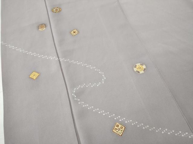 平和屋着物○訪問着 駒刺繍 吉祥花丸文 金彩 正絹 逸品 CAAS7238yc