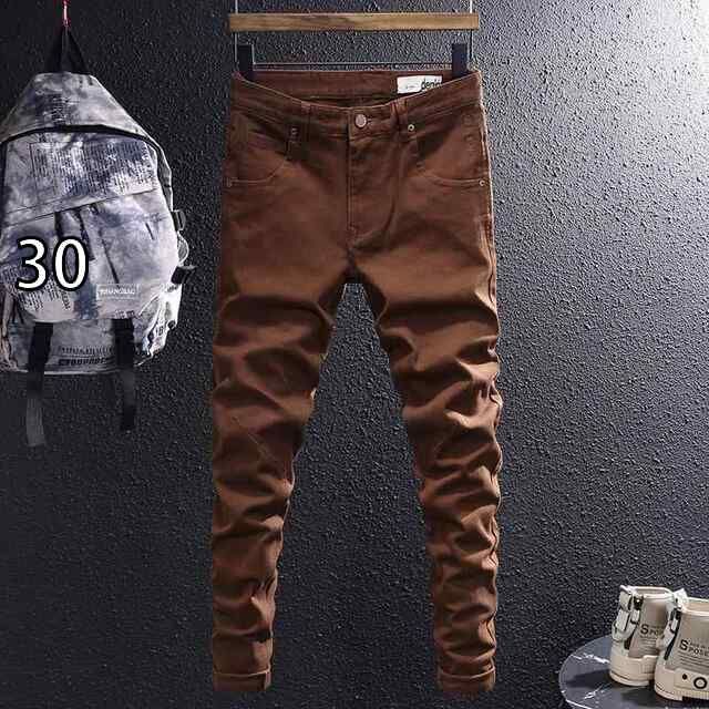30 メンズ ファッション 服 オシャレ シンプル 大人 かっこいい 大きいサイズ ストリート 紳士服 春 ジーンズ シンプル 韓国スタイル スリム パンツ カジュアル 快適 ストレッチ パンツ