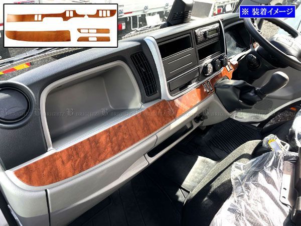 キャンター　ウッドパネル 三菱ふそう ブルーテックキャンター インテリア パネル セット