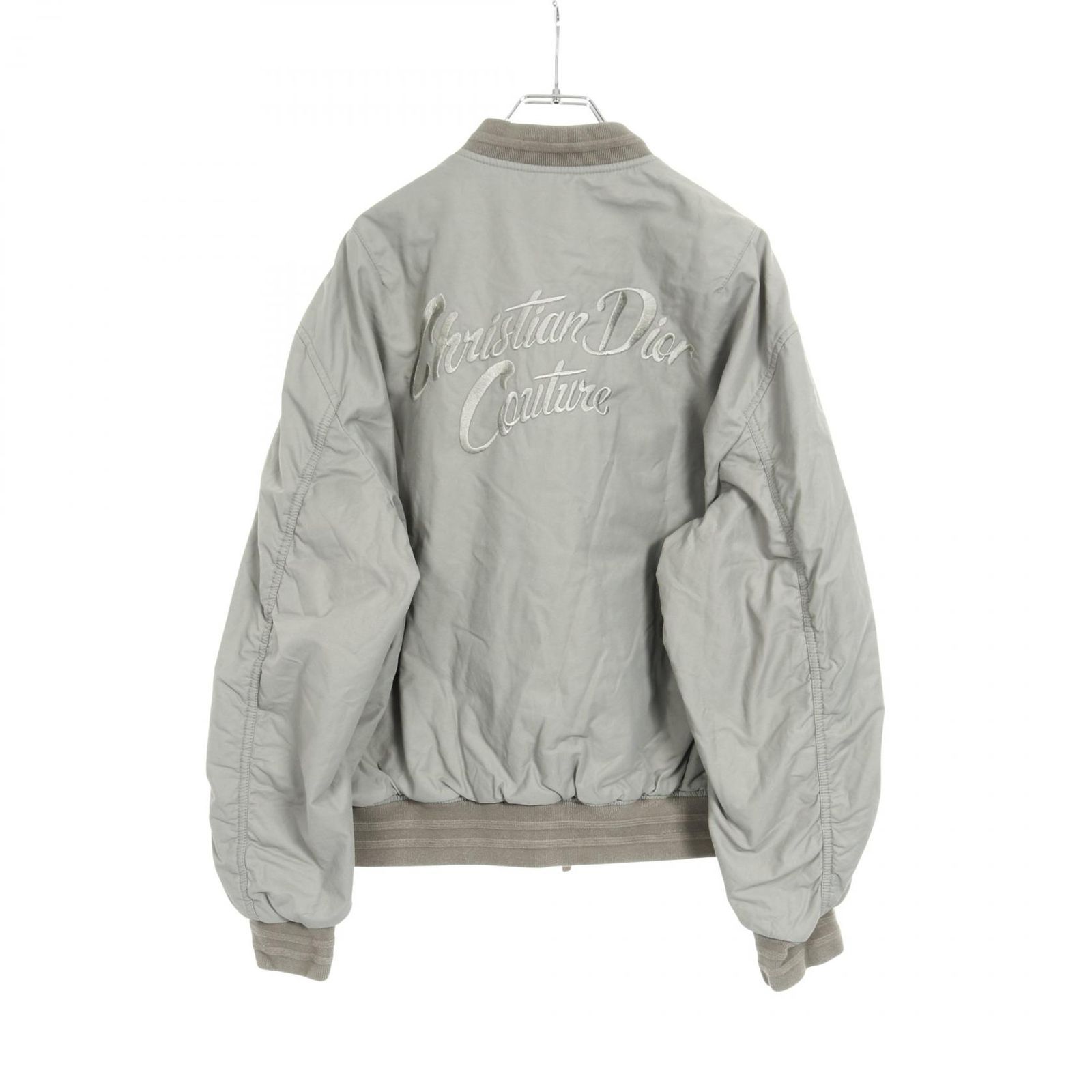 美品✨レア　Christian Dior スウェード 気球刺繍 ブルゾン グレー ディオール ブルゾンジャケット DIOR ディオール アトリエ ストリート