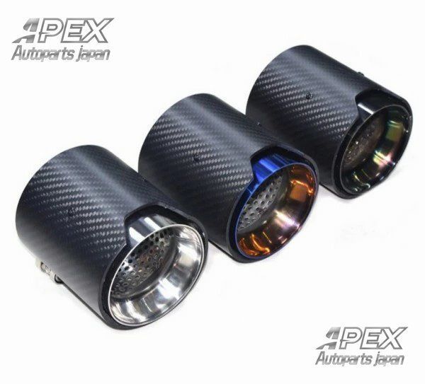 BMW M2M3M4 マフラーカッター テールパイプ デュアル出し MPルック 4Pセット ３色可選