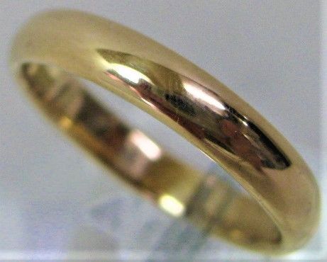 K18 18金 マリッジ リング 甲丸 サイズ＃12.5 結婚指輪　d