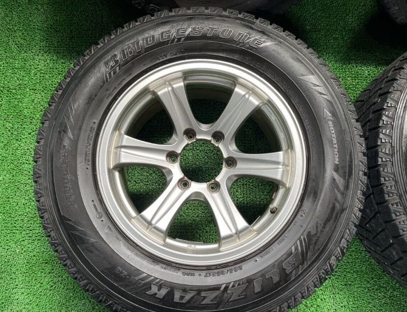 【管理番号 242-47】 Weds キーラー 17×7.5J +23 PCD 139.7-6H 265/65R17 BRIDGESTONE スタッドレス ランドクルーザー ハイラックス 等