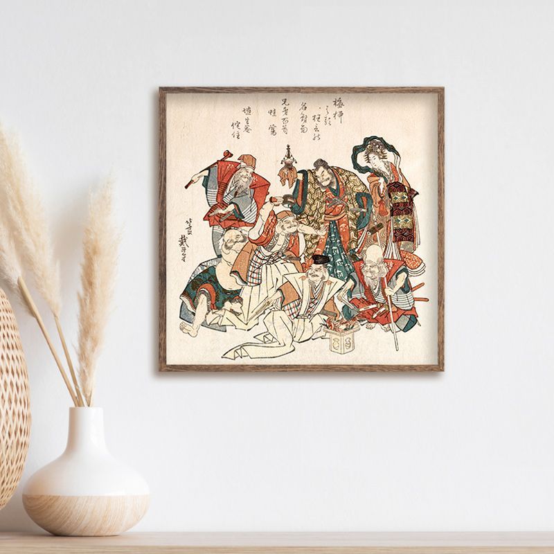 A3正方形 葛飾北斎 ポスター 七福神 アートポスター 浮世絵 福徳 A3正方形 葛飾北斎 ポスター 七福神 アートポスター 浮世絵 福徳