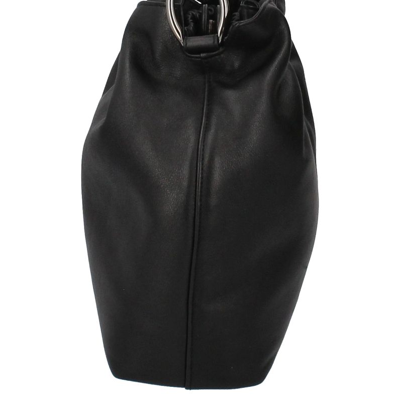 【美品】ディオール ハンドバッグ トップハンドル マリスパール 黒 レザー クリスチャンディオール(Christian Dior)クリスチャンディオール