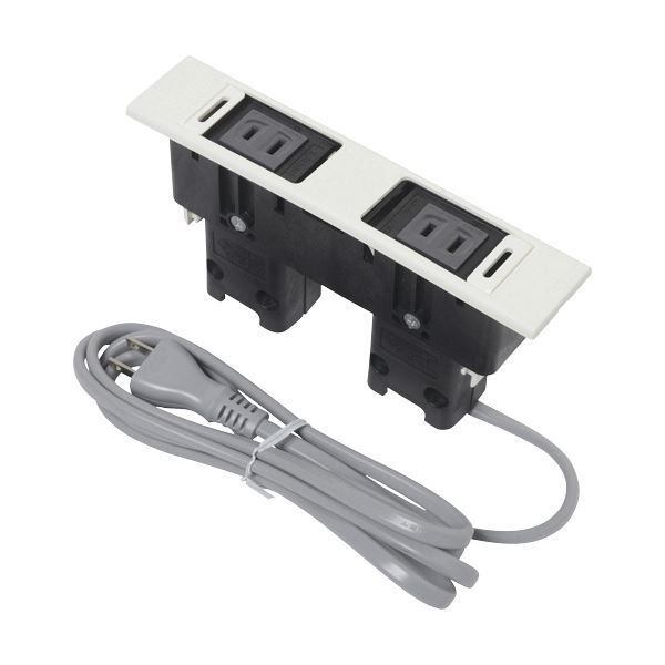 数量限定，新作 スガツネ工業デスクトップマルチタップDML型(210-020-488) DML-PP-WT 1個 電源ユニット