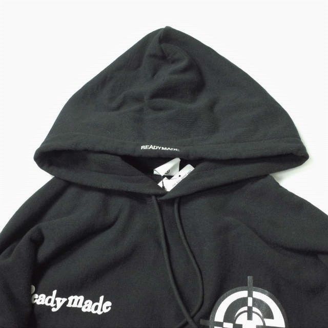 READYMADE レディメイド 22AW 日本製 CLF TARGET HOODIE ターゲットフーディー RM-K01-0000-061 XXL  BLACK スウェットプルオーバーパーカー トップス mc68498