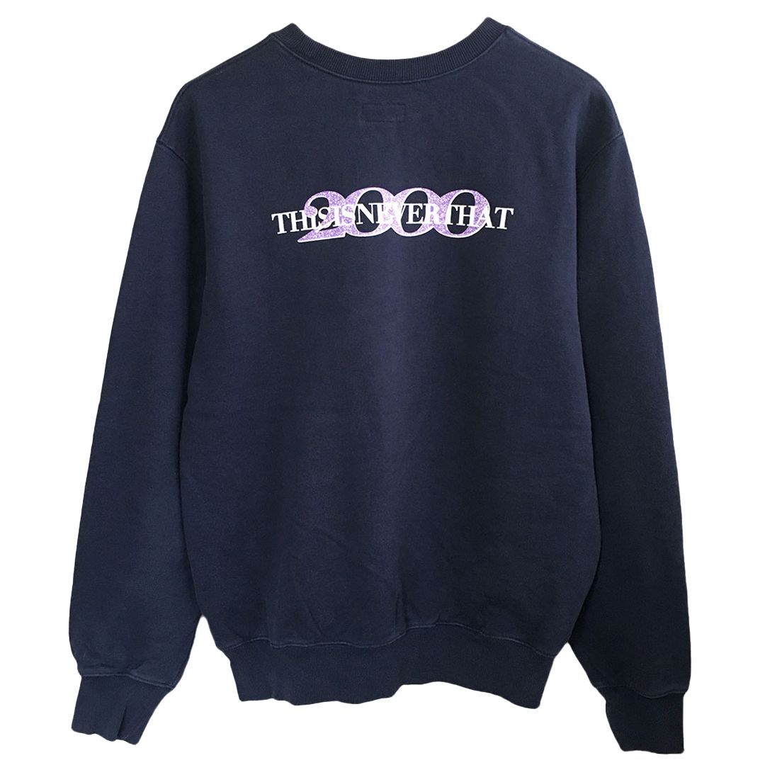 新品未使用thisisneverthat ネイビー Mサイズ 古着 thisisneverthat ディスイズネバーザット トレーナー