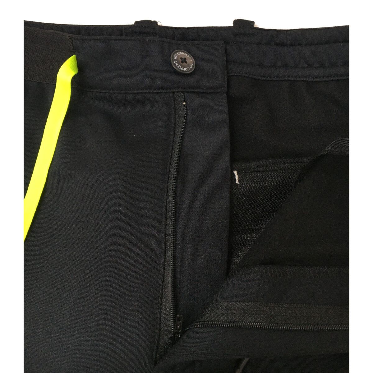 NO COMMENT PARIS - coco 未使用品 ノーコメントパリ NO COMMENT PARIS メンズ ジョガーパンツ XXL(3L) 黒 ブラック 裏フリース 防寒 ダンボールニット 未使用品 メンズ ノーコメントパリ NO COMMENT PARIS ジョガー