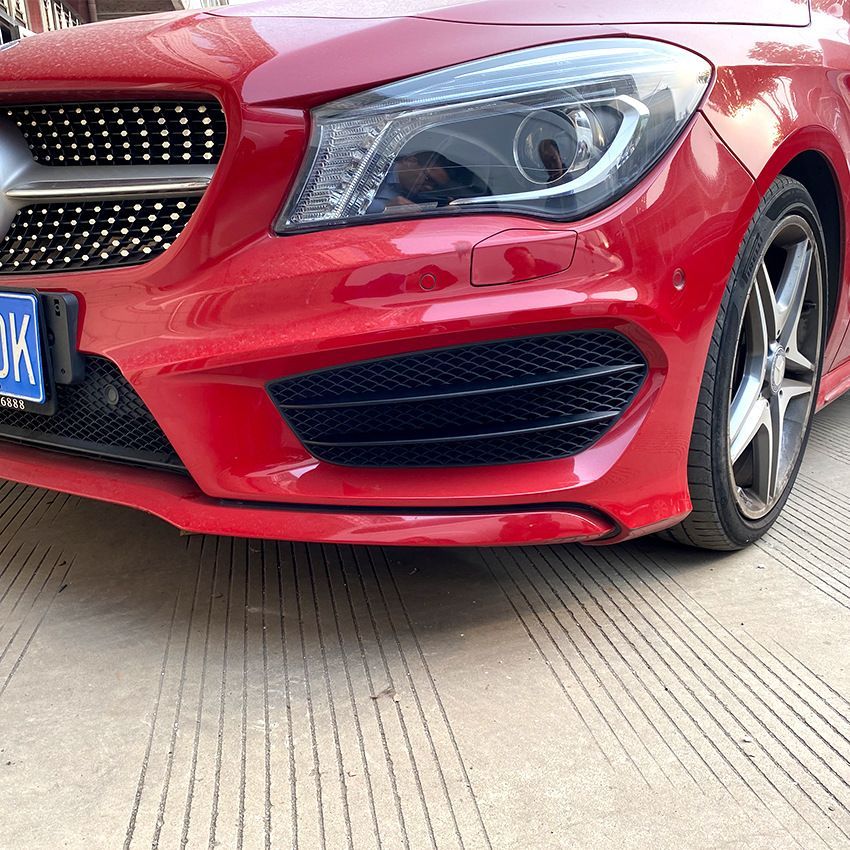 メルセデス ベンツ CLAクラス C117 CLA200 220 CLA45 2013〜2015 対応 AMGスタイル フロントバンパー 風刀カバー PP素材 外装カスタム