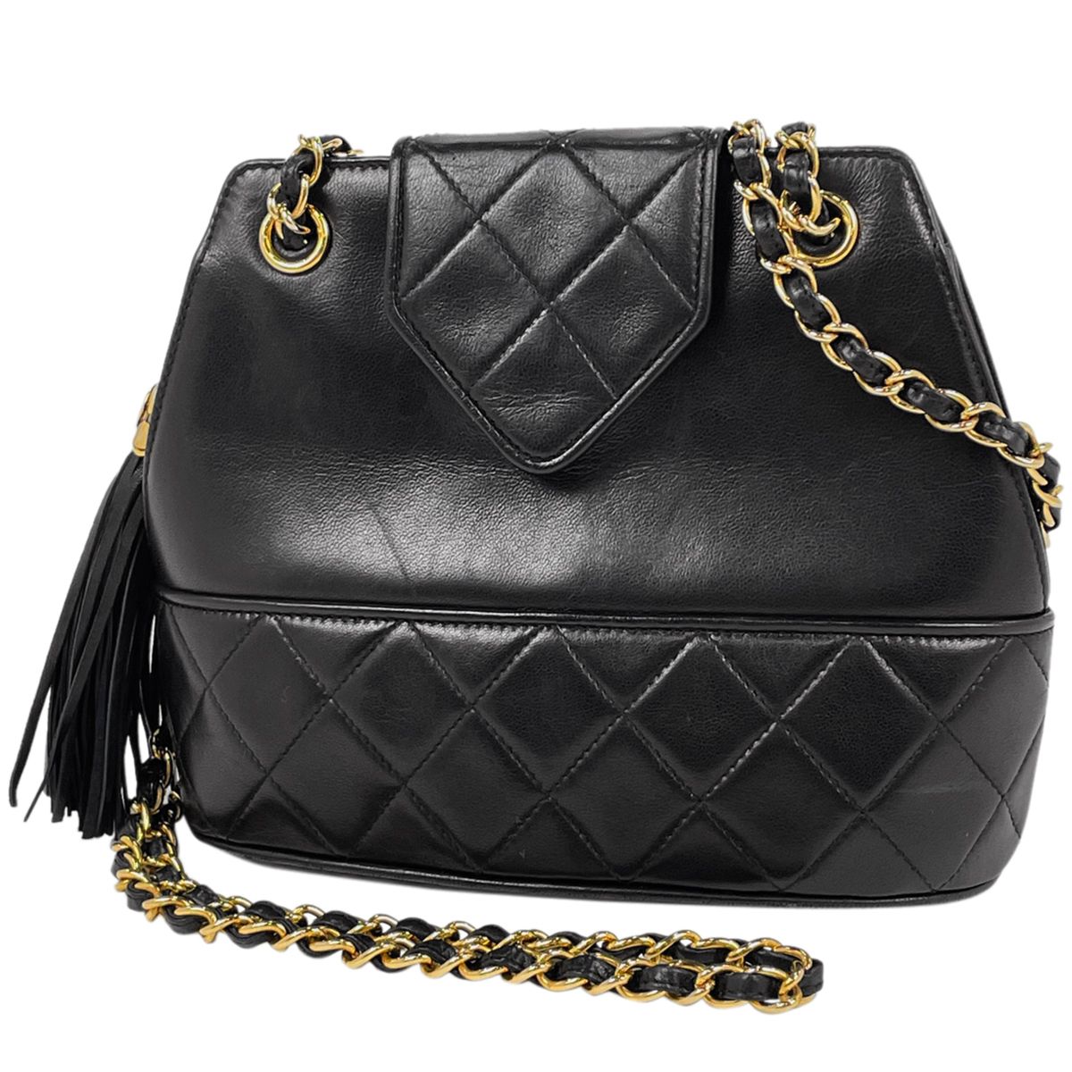 シャネル CHANEL ココマーク フリンジ チェーン ショルダーバッグ 