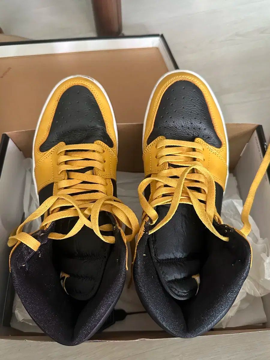 NIKE ナイキ エア ジョーダン 1 ハイ イエロー 黒 280