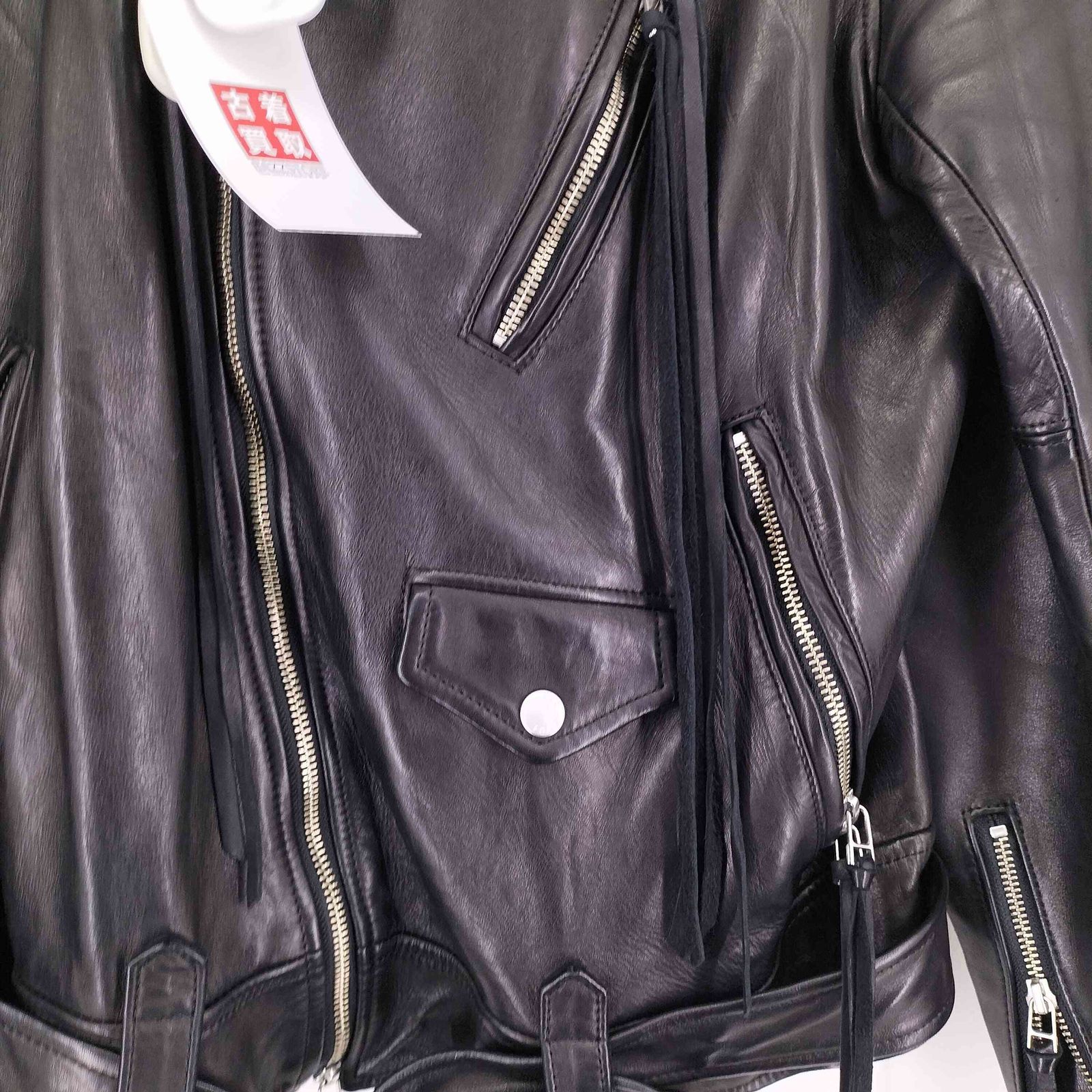 BED J.W. FORD ホーススエード ダブルレザーライダースジャケット ベッドフォード BED J.W. FORD 24SS ホースレザー ダブル