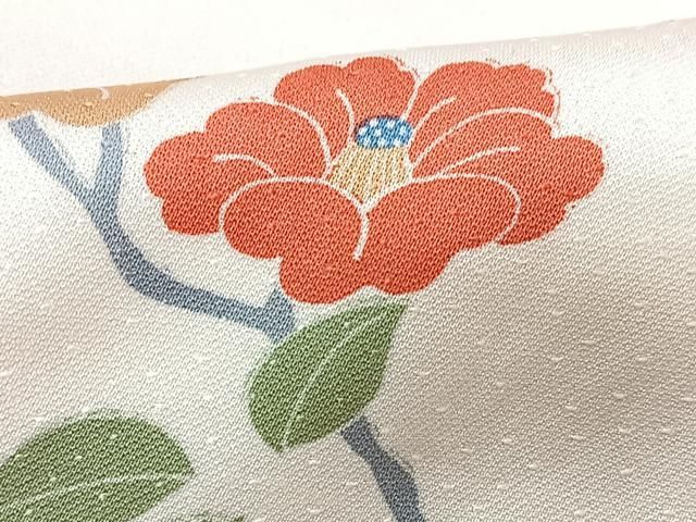 小紋 暈しに美しい草花模様 染め 正絹 AK-7049 小紋 暈しに美しい草花模様 染め 正絹 AK-7049 着物・浴衣