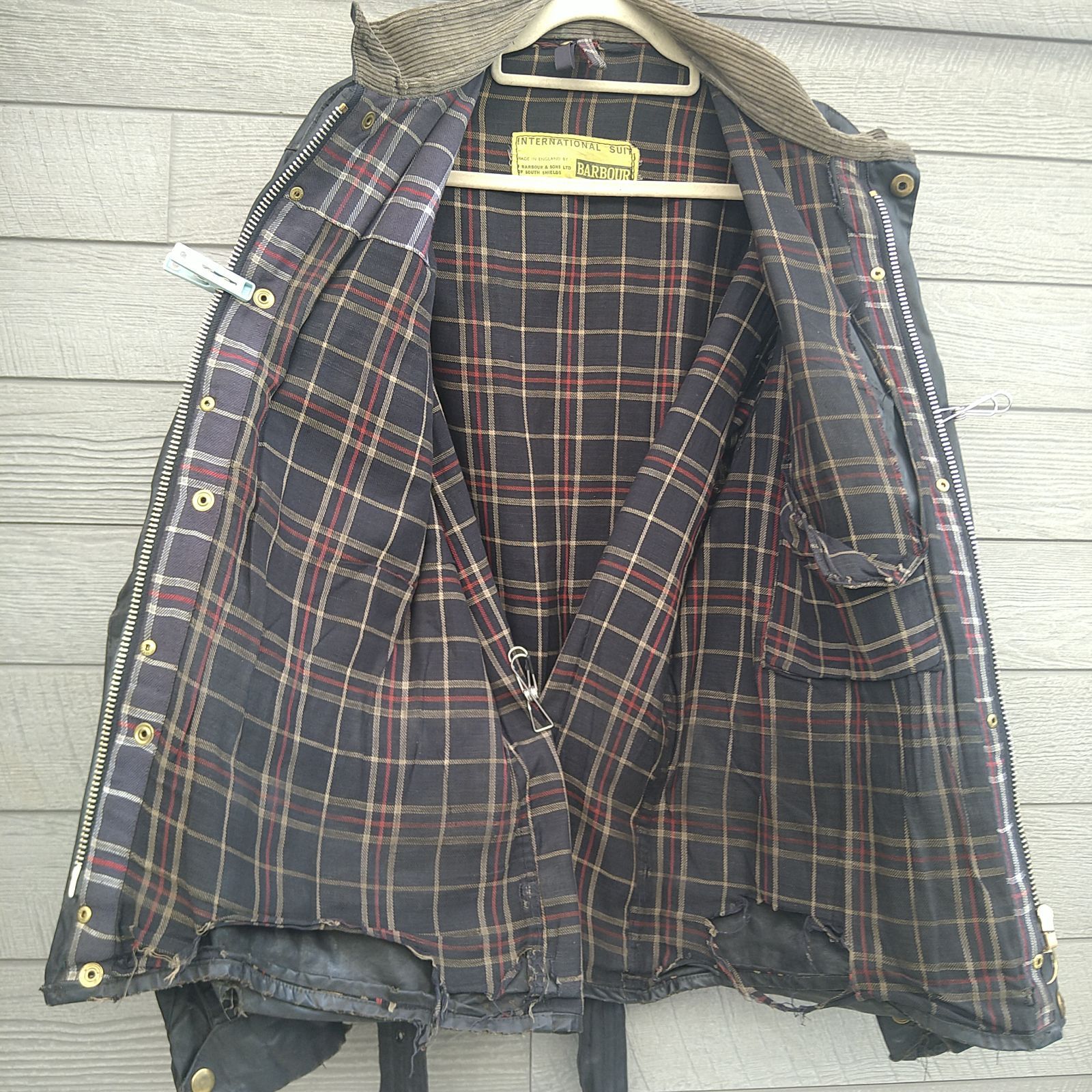 黄タグ】 60s Barbour INTERNATIONAL SUIT バブアー